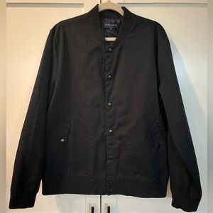 Five Four Men's Black Bomber Jacket | XL